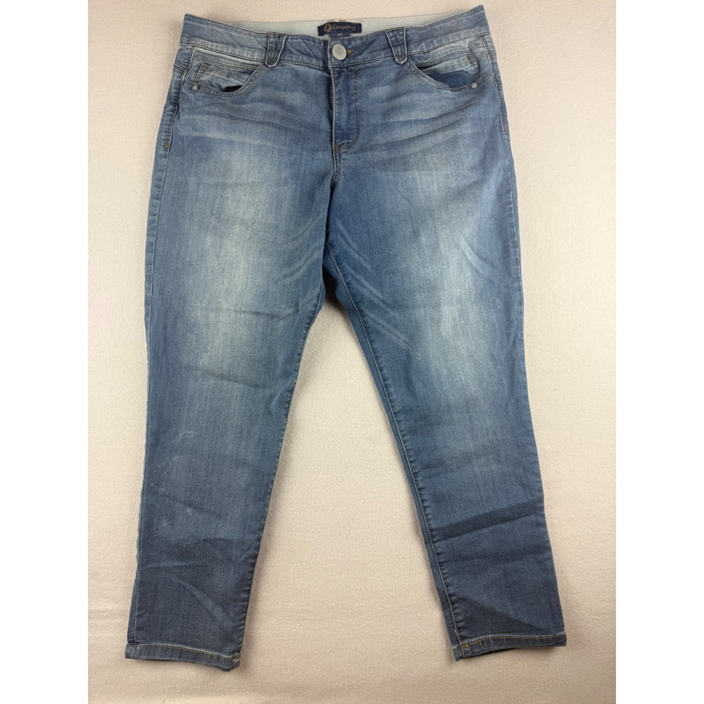 Democracy Ab solution Skinny Ankle Jeans Womens 16 Medium Wash Blue B1176QAKV